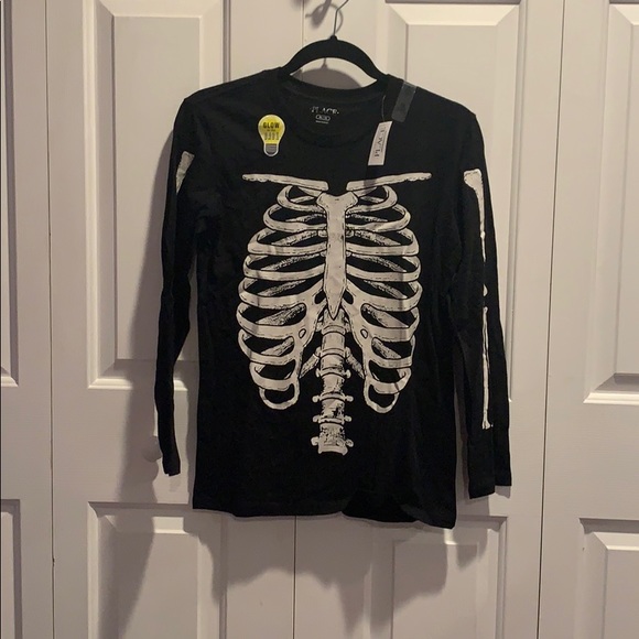 Black Children’s Place Skeleton Long Sleeve - Picture 1 of 3